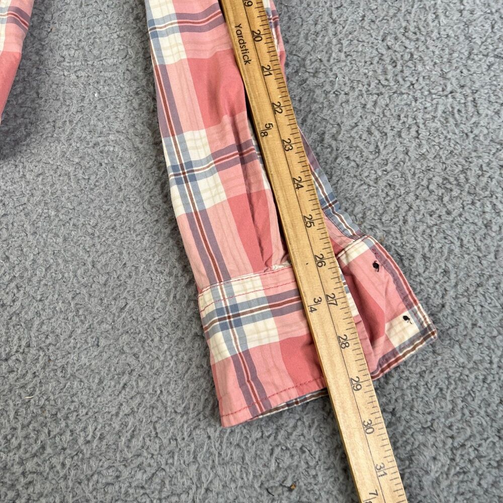 Hollister Men’s Coral Pink Plaid Button-Down Shirt - Picture 10 of 10